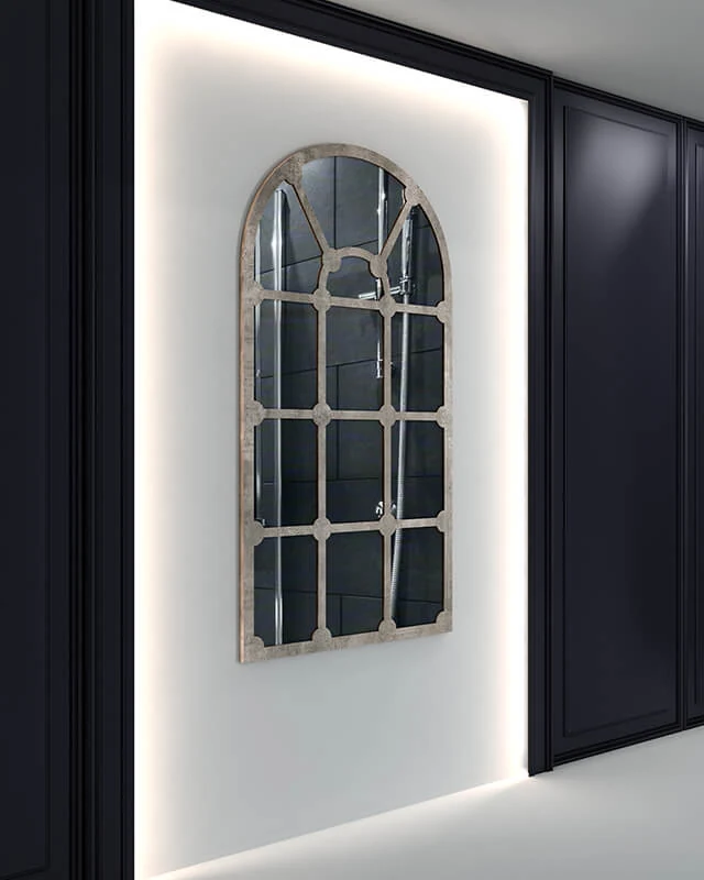 Antique Windowpane mirror